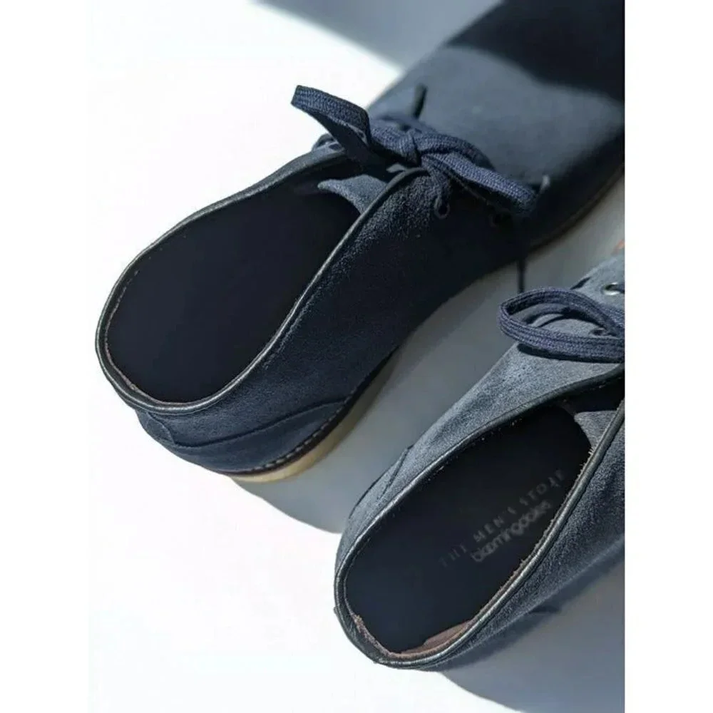 The Men's Store Bloomingdale's Chukka Boot Navy Suede Size 8 (MSRP $180) - Picture 7 of 9